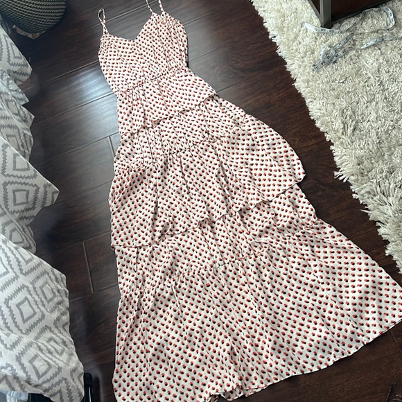 H&M Spotted Tiered Maxi Dress - Picture 4 of 7